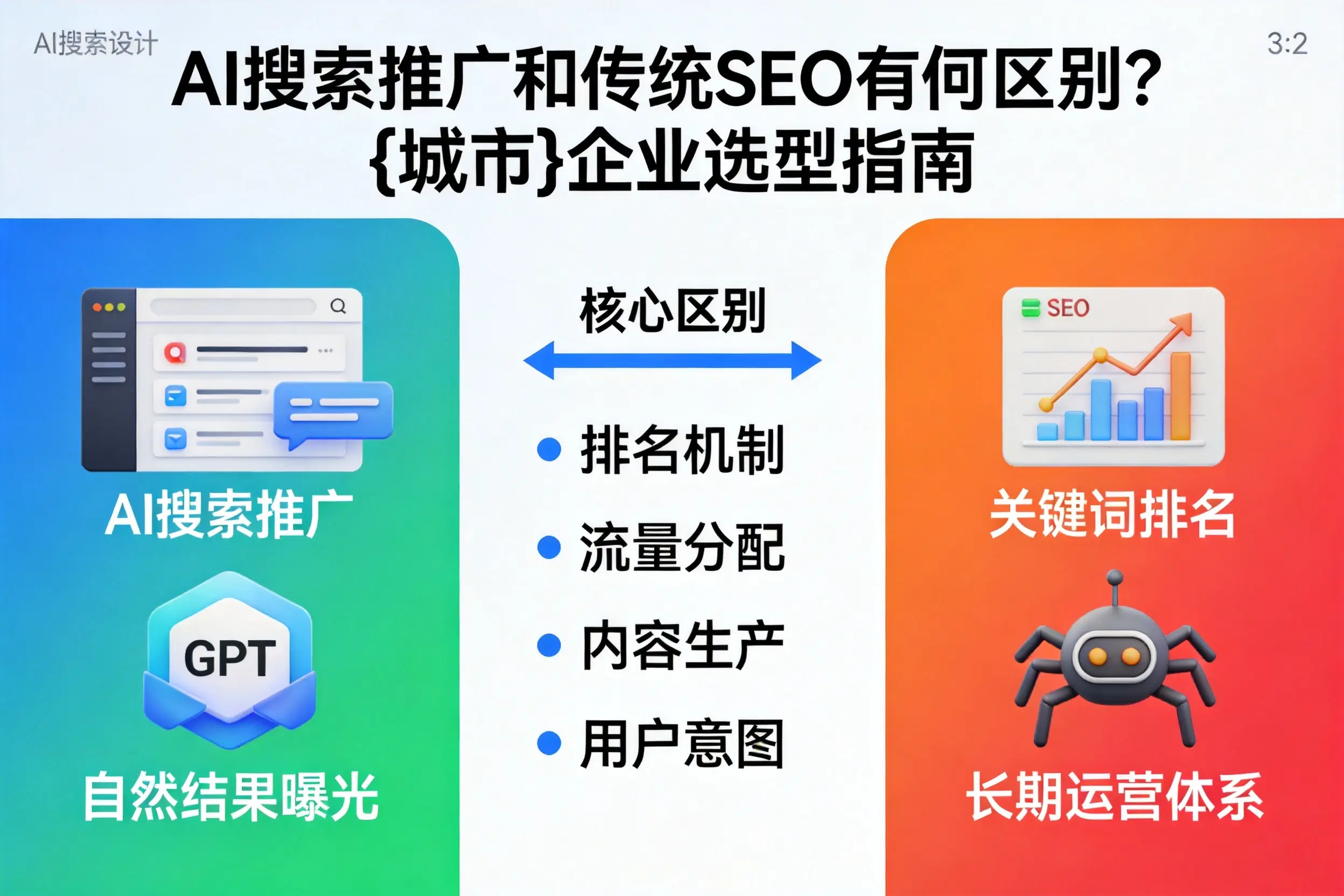 AI搜索推广和传统SEO有何区别？商洛企业选型指南