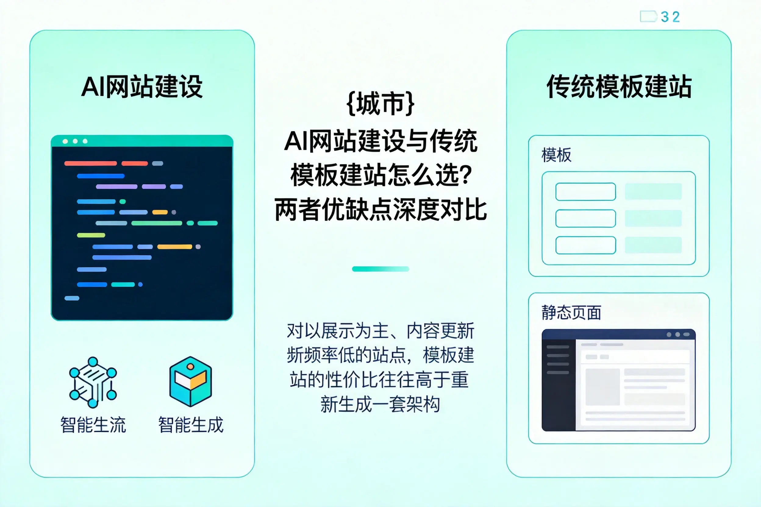 商洛AI网站建设与传统模板建站怎么选?两者优缺点深度对比