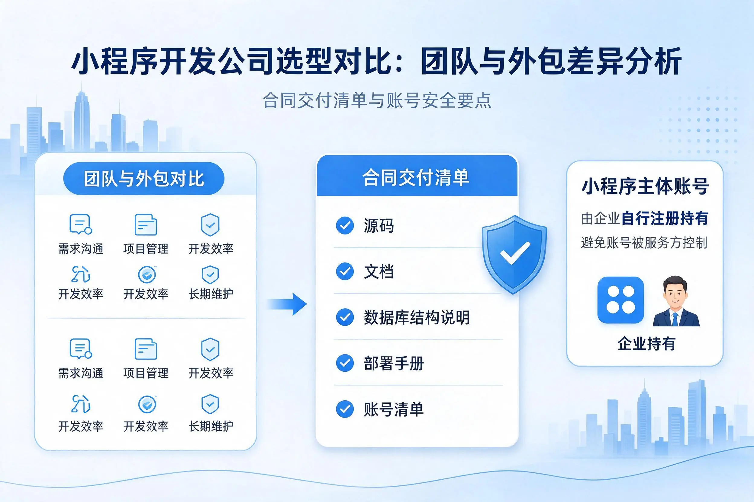 商洛小程序开发公司选型对比：团队与外包差异分析