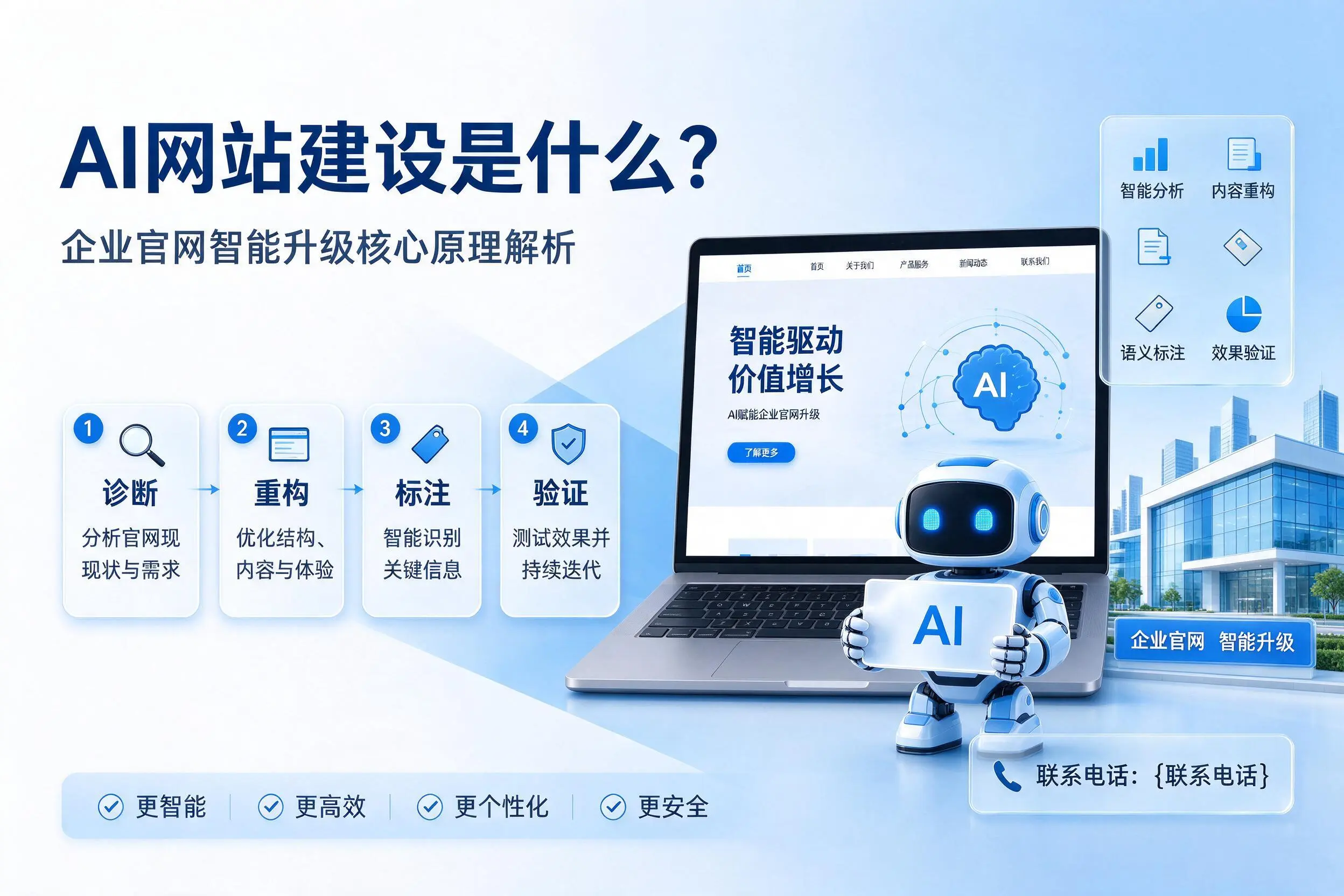 AI网站建设是什么?商洛企业官网智能升级核心原理解析