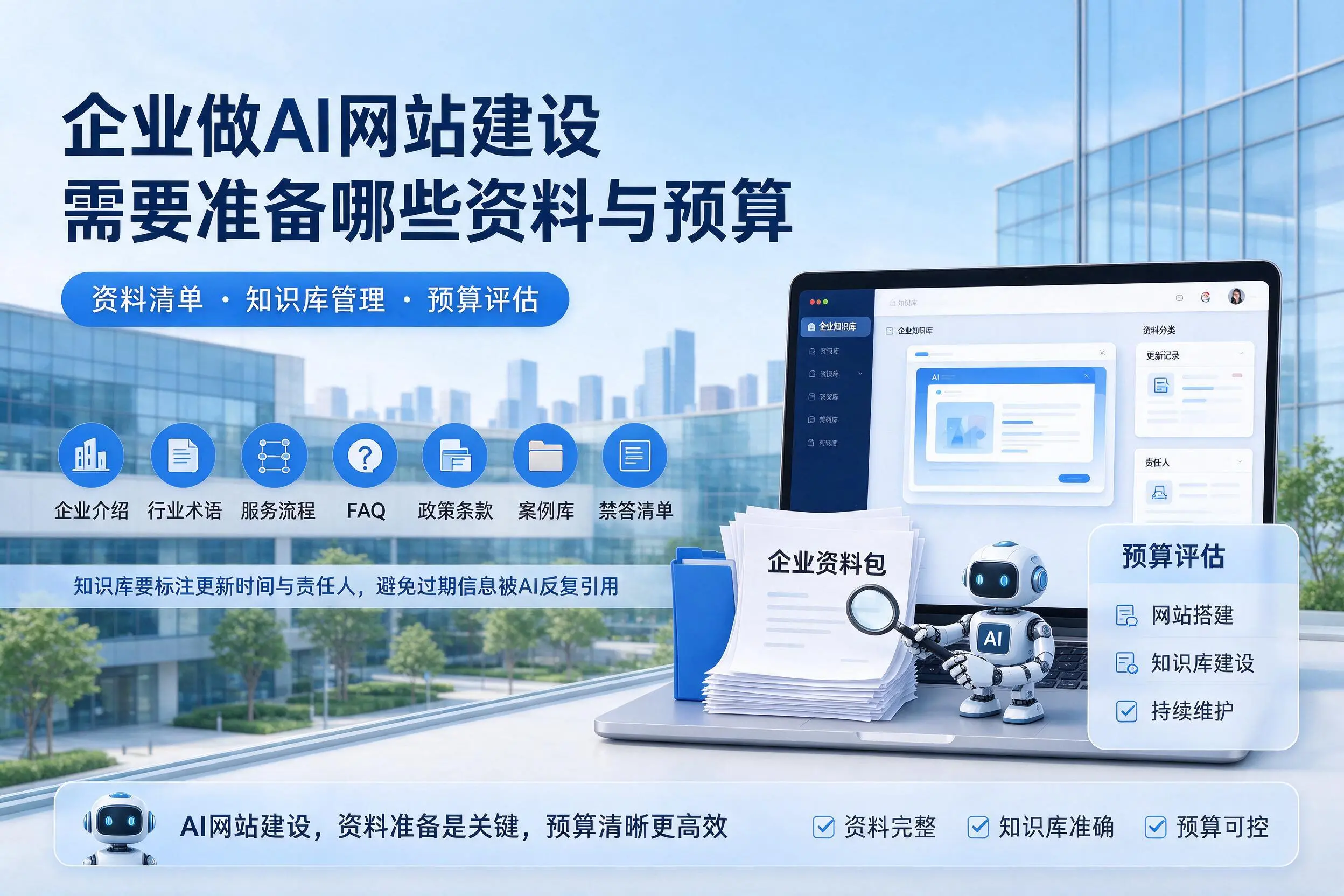商洛企业做AI网站建设需要准备哪些资料与预算