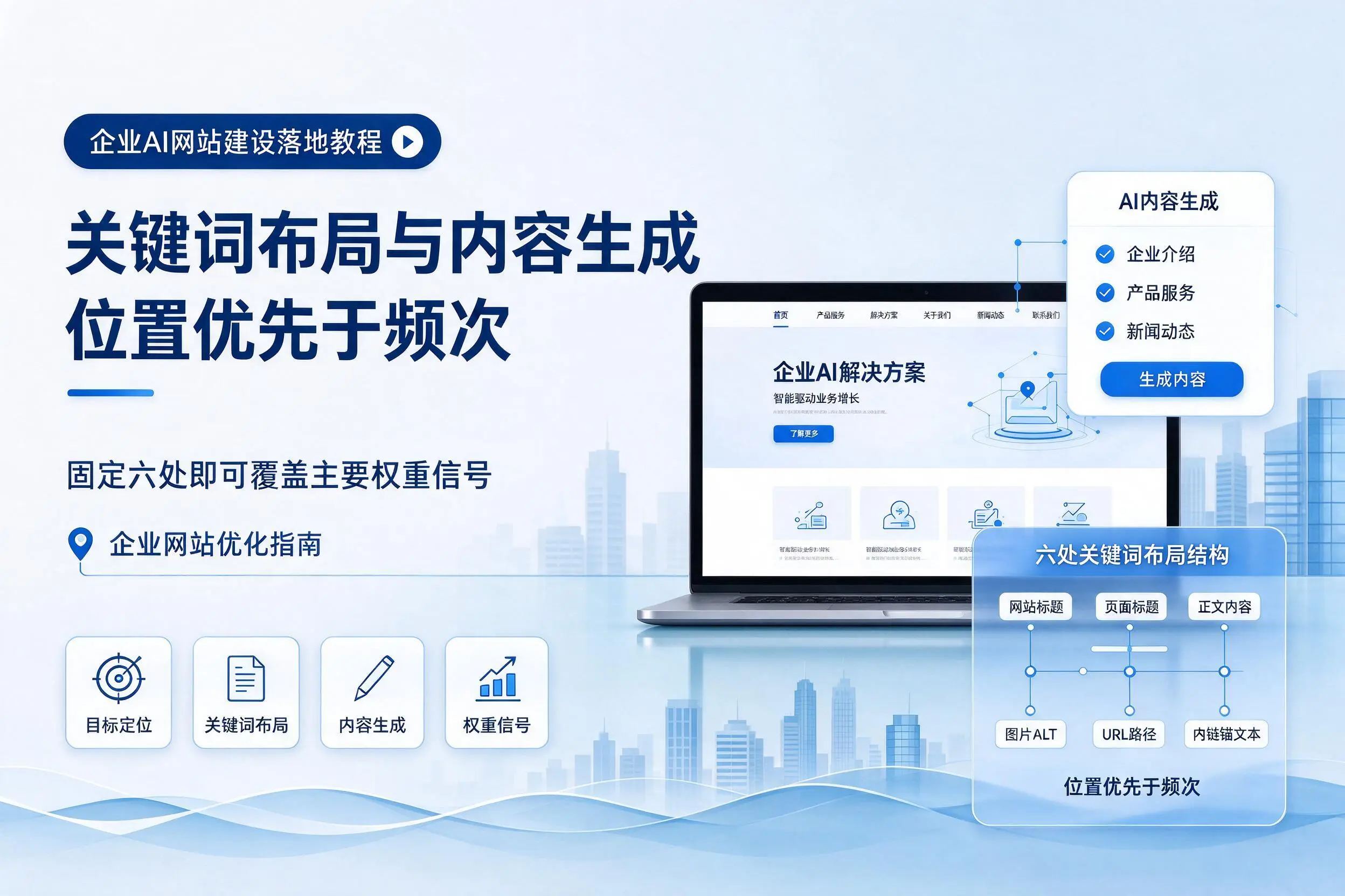 商洛企业AI网站建设落地教程:关键词布局与内容生成