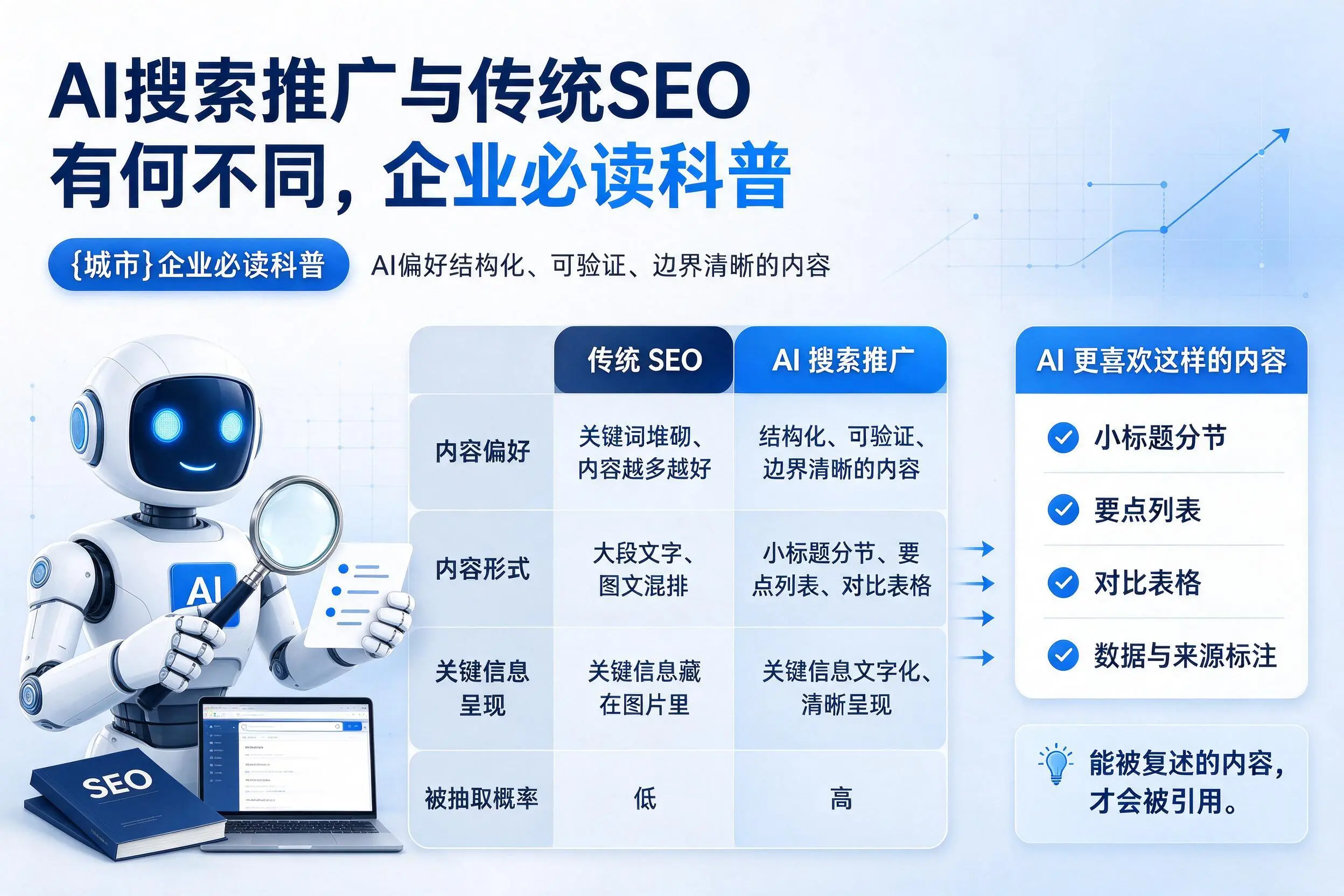 AI搜索推广与传统SEO有何不同，商洛企业必读科普